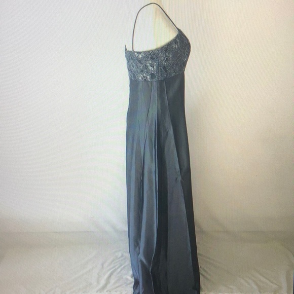 DRESS CRIMSON BY LAWRENCE KURTZ GOWN SIZE 6 GRAY - Picture 5 of 7